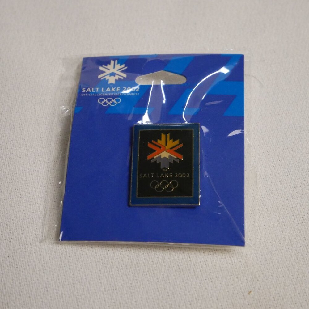 Salt Lake 2002 Winter Olympics Collectible Enamel Pin Badge By Aminco